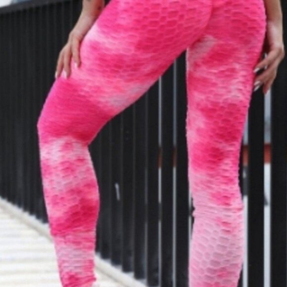 LEGGING BUTT LIFTING IOGA PANTS, BLACK, PINK, GRAY,SALMON, XS, S , M, L - Picture 5 of 5